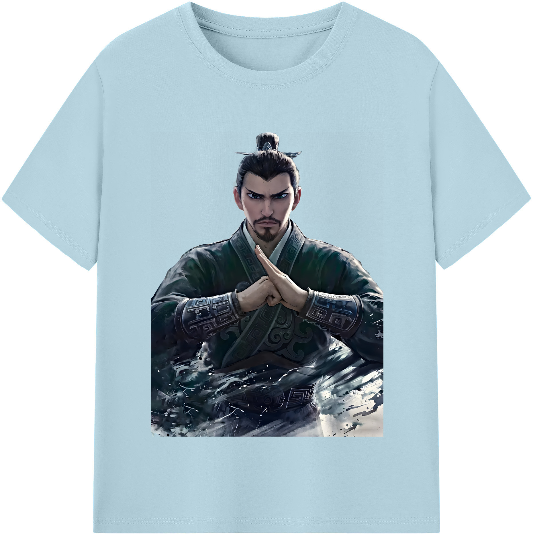 （画像用） Ne Zha 2 ナタ 魔童の大暴れ 綿100％半袖Tシャツ（フロントプリント）